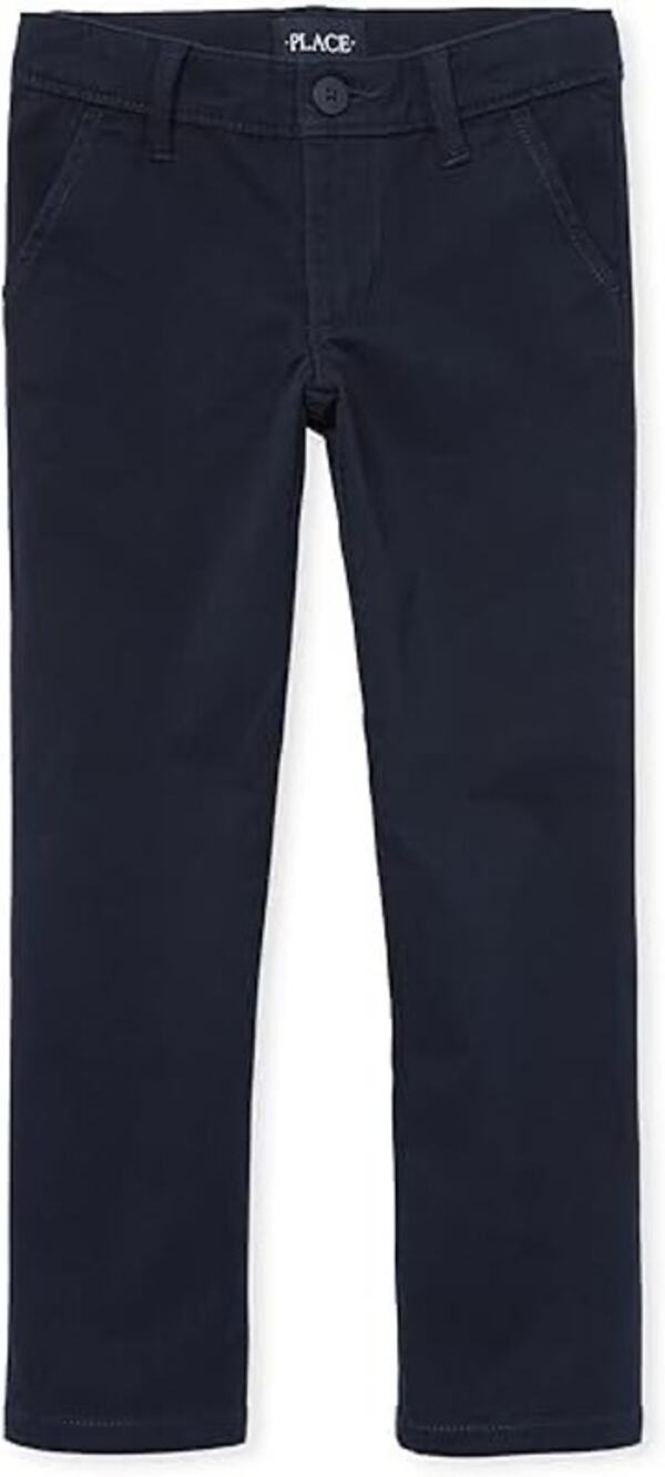 New NWT The Children's Place Girls' Navy Blue Skinny Chino Pants Youth Size 16